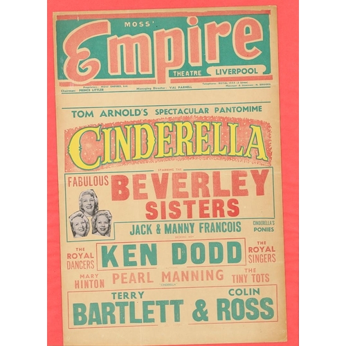 608 - VINTAGE THEATRE POSTERS - EMPIRE LIVERPOOL, NOTTINGHAM, NEWCASTLE & MANCHESTER. Including a single p... 