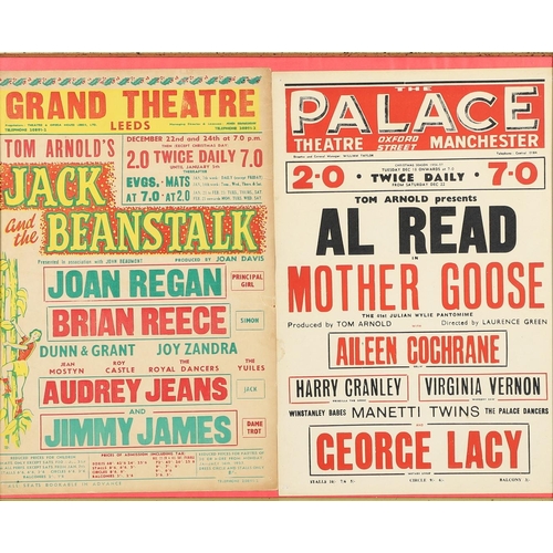 608 - VINTAGE THEATRE POSTERS - EMPIRE LIVERPOOL, NOTTINGHAM, NEWCASTLE & MANCHESTER. Including a single p... 