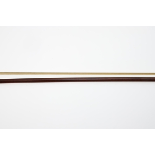 615 - ANTIQUE VIOLIN BOW - W E HILLS & SON, LONDON. A violin bow by W E Hills & Son, the octagonal stick w... 