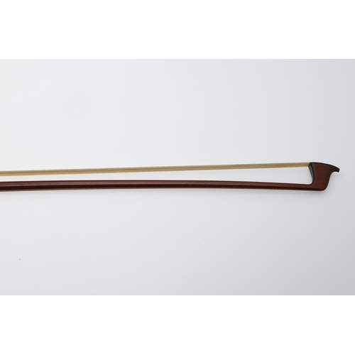 615 - ANTIQUE VIOLIN BOW - W E HILLS & SON, LONDON. A violin bow by W E Hills & Son, the octagonal stick w... 