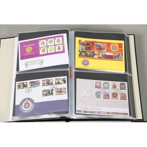 622 - ISLE OF MAN - COLLECTION OF MINT STAMPS & FIRST DAY COVERS. Including four albums with mint stamps f... 