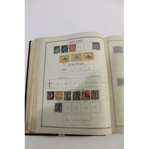 630A - TWO STAMP ALBUMS - THE IDEAL POSTAGE STAMP ALBUM. Two large albums of Foreign Countries, to 1914 and... 