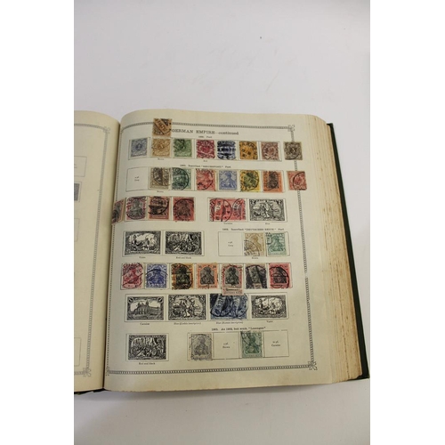 630A - TWO STAMP ALBUMS - THE IDEAL POSTAGE STAMP ALBUM. Two large albums of Foreign Countries, to 1914 and... 