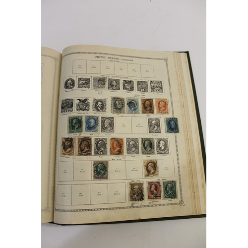 630A - TWO STAMP ALBUMS - THE IDEAL POSTAGE STAMP ALBUM. Two large albums of Foreign Countries, to 1914 and... 