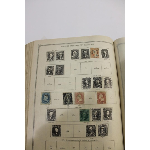 630A - TWO STAMP ALBUMS - THE IDEAL POSTAGE STAMP ALBUM. Two large albums of Foreign Countries, to 1914 and... 