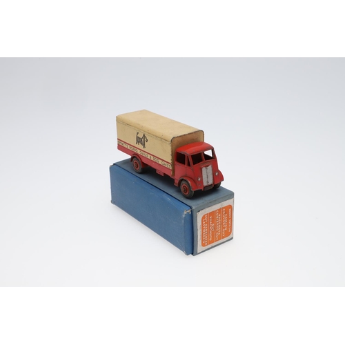 632 - DINKY TOYS - BOXED GUY VAN, SPRATTS. Circa 1953/54, the red and cream van with lettering to each sid... 