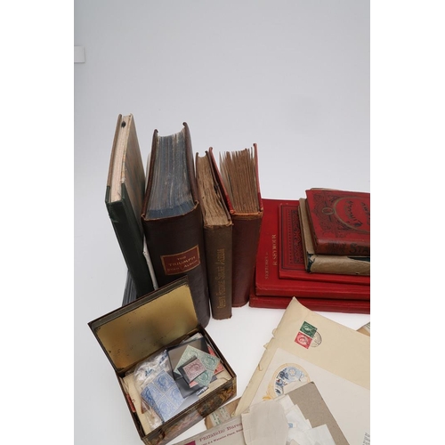 646 - MINT STAMP PRSENTATION PACKS & COLLECTION OF STAMPS INCLUDING POSTAL HISTORY COVERS & ALBUMS. Five a... 