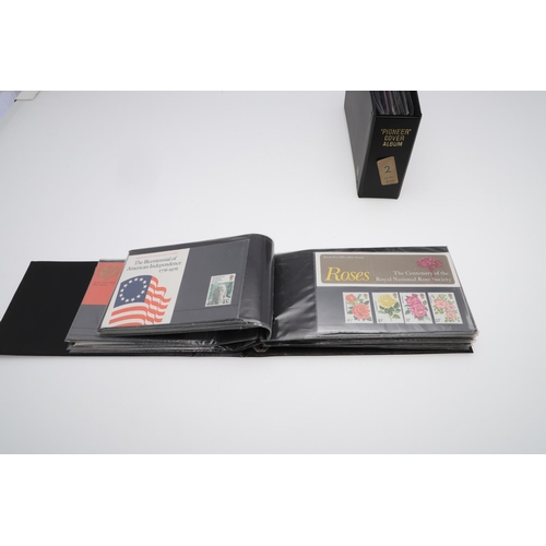 646 - MINT STAMP PRSENTATION PACKS & COLLECTION OF STAMPS INCLUDING POSTAL HISTORY COVERS & ALBUMS. Five a... 