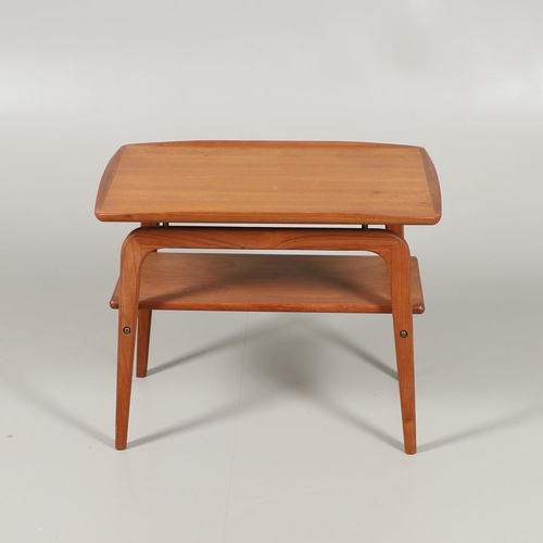 669 - ARNE HOVMAND-OLSEN - MID CENTURY TEAK OCCASIONAL TABLE. Made for Mogens Kold, a mid century teak two... 