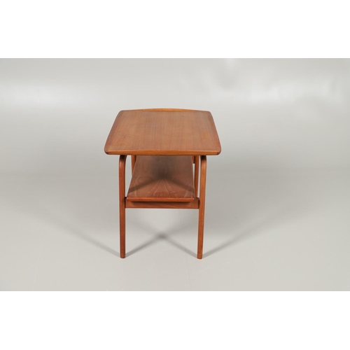 669 - ARNE HOVMAND-OLSEN - MID CENTURY TEAK OCCASIONAL TABLE. Made for Mogens Kold, a mid century teak two... 