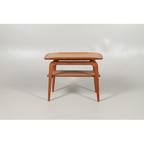 669 - ARNE HOVMAND-OLSEN - MID CENTURY TEAK OCCASIONAL TABLE. Made for Mogens Kold, a mid century teak two... 