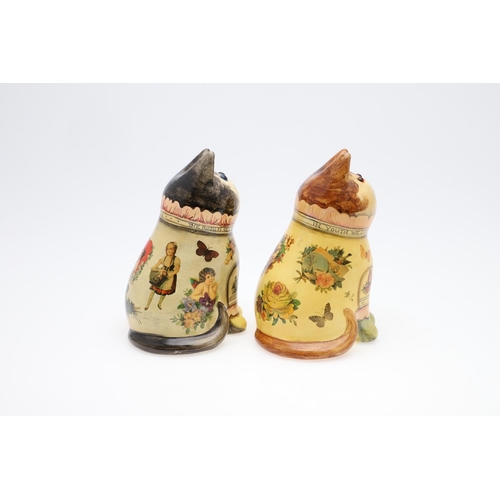 694 - JOAN & DAVID DE BETHEL - RYE POTTERY CATS. Including a Cat from 1995, Model No 4076, marked around t... 