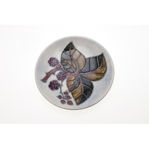 722 - MODERN MOORCROFT ITEMS - BRAMBLE DESIGN. Four items in the Bramble design, including a squat vase (1... 