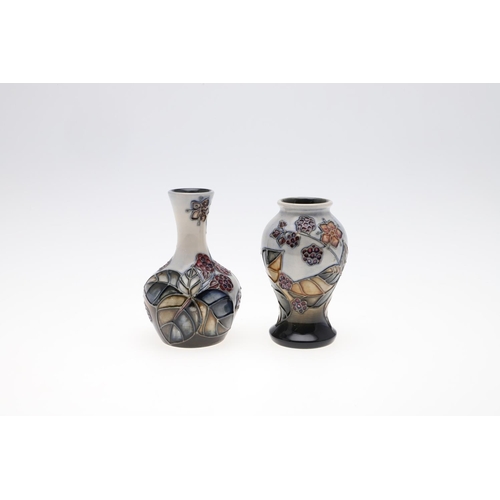 722 - MODERN MOORCROFT ITEMS - BRAMBLE DESIGN. Four items in the Bramble design, including a squat vase (1... 