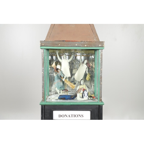 724 - LUCY CASSON (BORN 1960) - DONATIONS BOX SCULPTURE. (d) A large Donations Box, made as a commission i... 