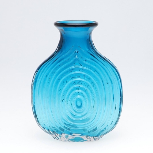 729 - RARE WHITEFRIARS 'NIPPLE' VASE - KINGFISHER BLUE. A rare Whitefriars Nipple vase in the Kingfisher B... 