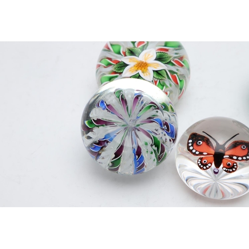 766 - JOHN DEACONS & WILLIAM MANSON GLASS PAPERWEIGHTS. Including Deacons Crown (made 1999, 6cms dia), Dea... 