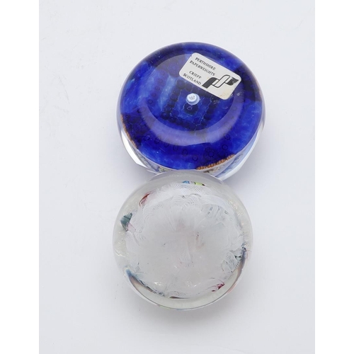 772 - PERTHSHIRE GLASS PAPERWEIGHTS. Including a faceted millefiori paperweight 'Italian Garden' (21 of 20... 