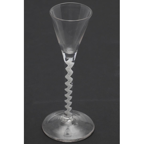 789 - ANTIQUE CORDIAL GLASSES. Including a single glass with engraved bowl including initials 'OB' and Mer... 