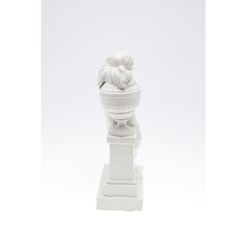 803 - 19THC BLANC DE CHINE PORCELAIN FIGURE - ANDROMACHE. Possibly in the style of Meissen, the blanc de c... 