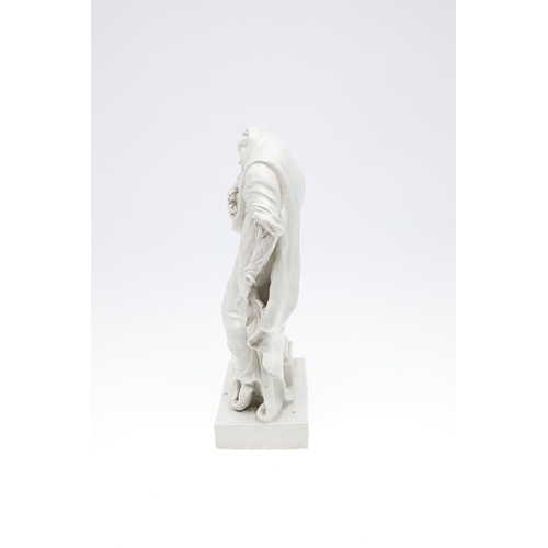 803 - 19THC BLANC DE CHINE PORCELAIN FIGURE - ANDROMACHE. Possibly in the style of Meissen, the blanc de c... 