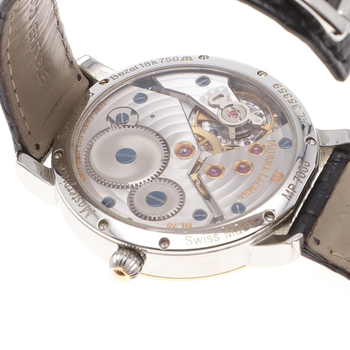 1047 - A GENTLEMAN'S STAINLESS STEEL MECHANICAL MASTERPIECE COLLECTION WRISTWATCH BY MAURICE LACROIX. the s... 