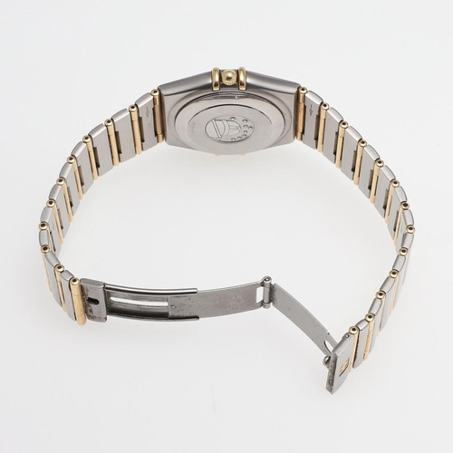 1050 - A GENTLEMAN'S STAINLESS STEEL AND GOLD CONSTELLATION CHRONOMETER AUTOMATIC WRISTWATCH BY OMEGA. the ... 