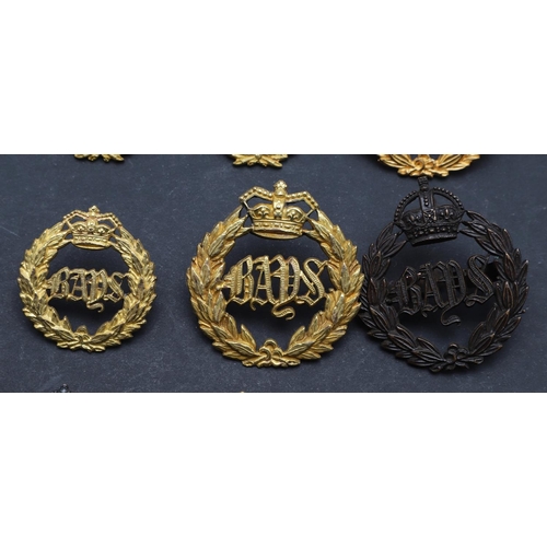 248 - THREE DIFFERENT SETS OF 2ND DRAGOON GUARDS CAP AND COLLAR BADGES. Three sets of 'BAYS' 2nd Dragoon G... 