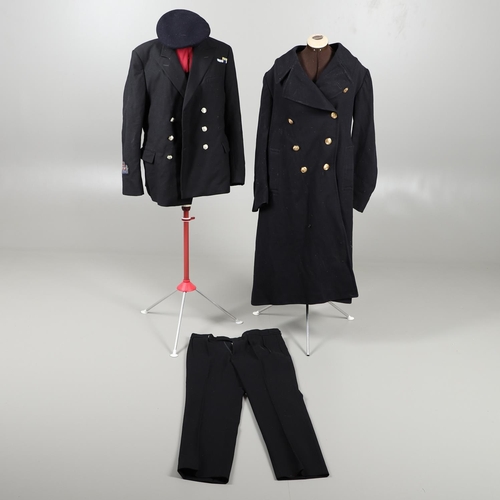 249 - A COLLECTION OF POST SECOND WORLD WAR NAVAL UNIFORM. A collection of Uniform comprising a two pocket... 