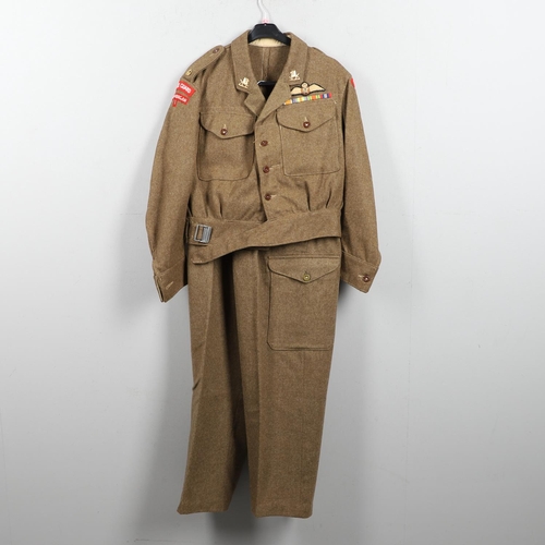 250 - A GLAMORGAN HOME GUARD BATTLE DRESS BLOUSE AND TROUSERS. An interesting Glamourgan Battledress, the ... 