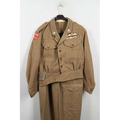 250 - A GLAMORGAN HOME GUARD BATTLE DRESS BLOUSE AND TROUSERS. An interesting Glamourgan Battledress, the ... 