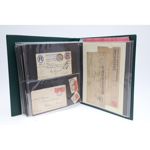 287 - THREE ALBUMS OF EPHEMERA, DOCUMENTS AND POSTAL HISTORY RELATING TO THE FIRST WORLD WAR. A collection... 