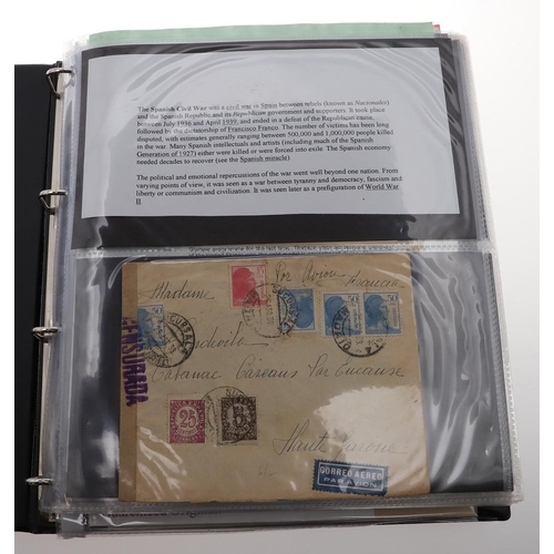 288 - AN ALBUM OF THIRD REICH POSTAL EPHEMERA, DOCUMENTS AND OTHER ITEMS. An album of German Third Reich p... 