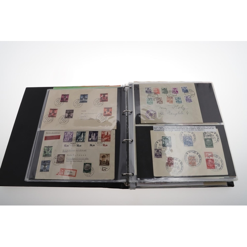 288 - AN ALBUM OF THIRD REICH POSTAL EPHEMERA, DOCUMENTS AND OTHER ITEMS. An album of German Third Reich p... 