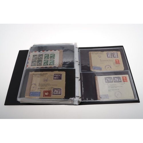 288 - AN ALBUM OF THIRD REICH POSTAL EPHEMERA, DOCUMENTS AND OTHER ITEMS. An album of German Third Reich p... 