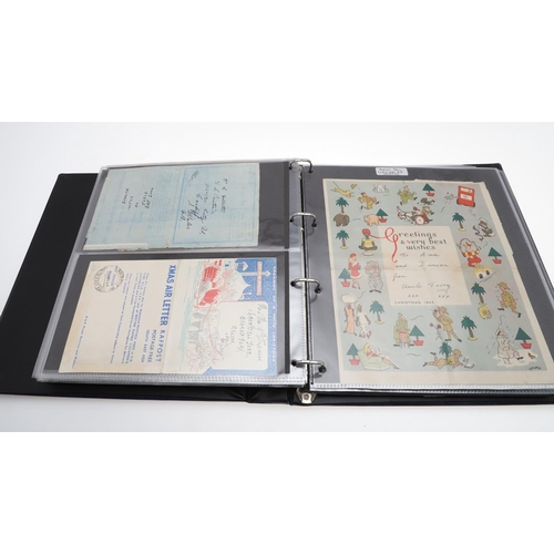 289 - A COLLECTION OF EPHEMERA, POSTAL HISTORY AND OTHER ITEMS RELATING TO WORLD WAR II. A collection of r... 