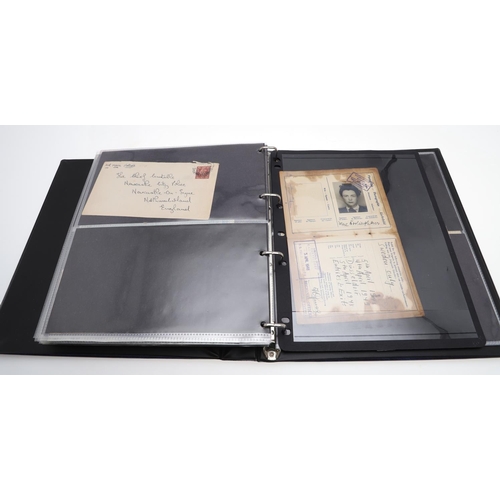 289 - A COLLECTION OF EPHEMERA, POSTAL HISTORY AND OTHER ITEMS RELATING TO WORLD WAR II. A collection of r... 