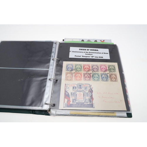 290 - FIVE ALBUMS OF SECOND WORLD WAR EPHEMERA, POSTAL HISTORY, RESEARCH MATERIAL AND OTHER ITEMS. Five al... 