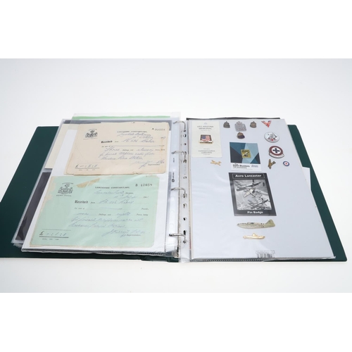 290 - FIVE ALBUMS OF SECOND WORLD WAR EPHEMERA, POSTAL HISTORY, RESEARCH MATERIAL AND OTHER ITEMS. Five al... 