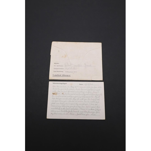 300 - AN ENVELOPE POSTED FROM AUSCHWITZ BY SIMON SIKON TO HIS WIFE IN KRAKAU. An envelope posted from Ausc... 