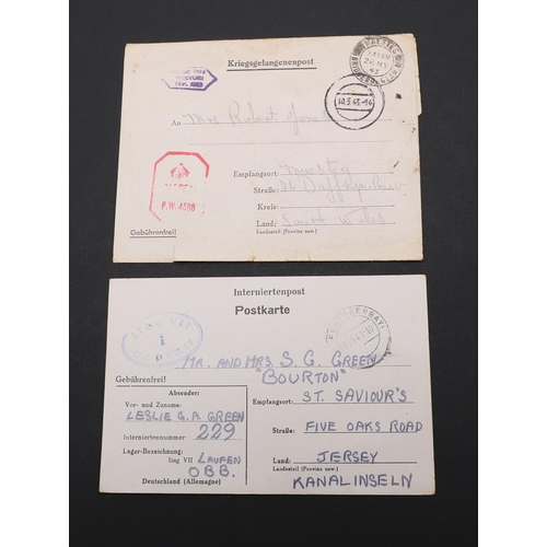 300 - AN ENVELOPE POSTED FROM AUSCHWITZ BY SIMON SIKON TO HIS WIFE IN KRAKAU. An envelope posted from Ausc... 