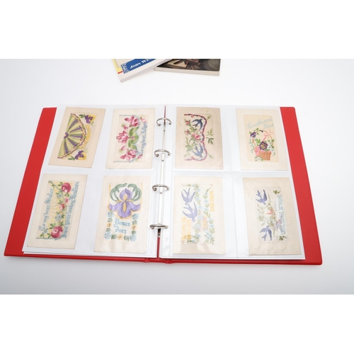 307 - A COLLECTION OF FORTY FIVE FIRST WORLD WAR EMBROIDERED SILK GREETINGS CARDS. A collection of First W... 