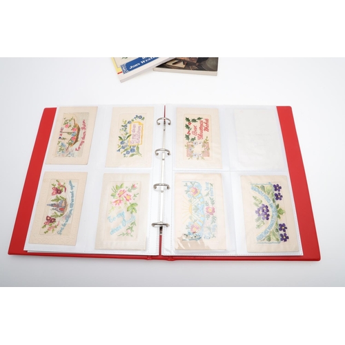 307 - A COLLECTION OF FORTY FIVE FIRST WORLD WAR EMBROIDERED SILK GREETINGS CARDS. A collection of First W... 