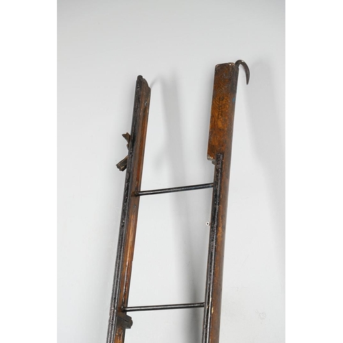 310 - A FIRST WORLD WAR HODGKINSONS PATENT TRENCH LADDDER. A Folding trench ladder stamped 'Hodgkinson's P... 