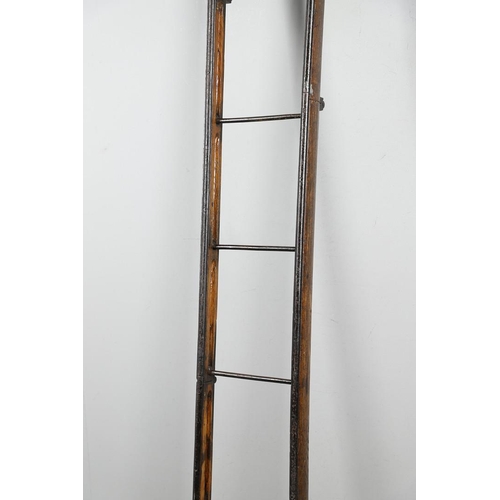 310 - A FIRST WORLD WAR HODGKINSONS PATENT TRENCH LADDDER. A Folding trench ladder stamped 'Hodgkinson's P... 