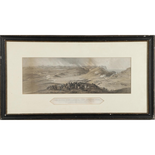 321 - A PRINT OF BALAKLAVA AFTER LT COL ADYE, AND TWO OTHERS. A monochrome print 'The Battle of Balaklava ... 