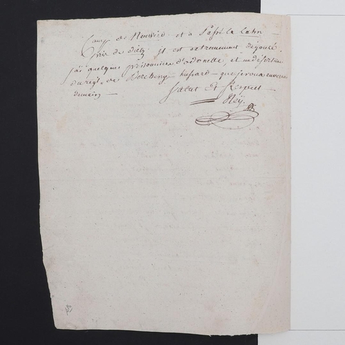 339 - NEY, MICHEL, DUC DâELCHINGEN AND PRINCE DE LA MOSKOVA. AUTOGRAPH LETTER SIGNED âNEYâ TO DIVISI... 