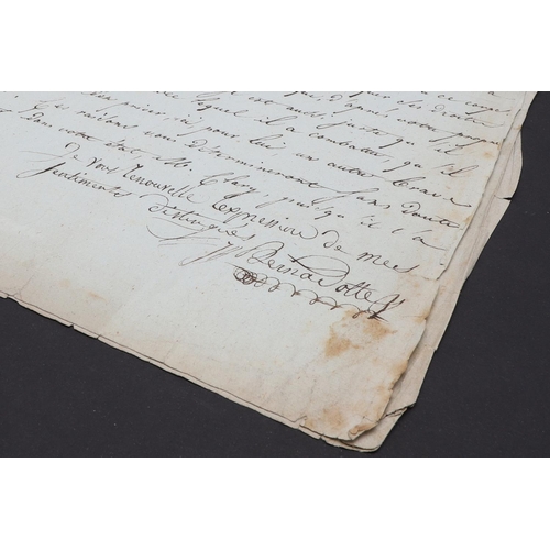 345 - BERNADOTTE, JEAN BAPTISTE JULES, FRENCH MARSHAL, LATER KING CHARLES XIV OF SWEDEN. LETTER SIGNED IN ... 