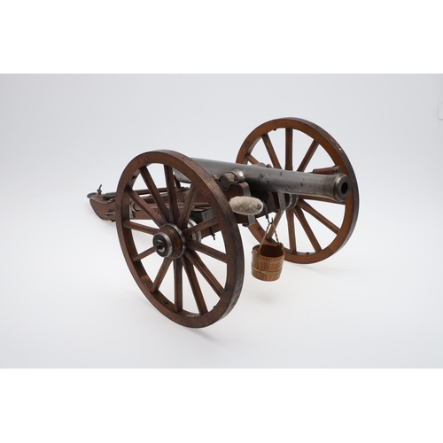 36 - AN ENGINEERS MODEL OF A 19TH CENTURY FIELD GUN. A fully functioning and accurate model of a 19th cen... 