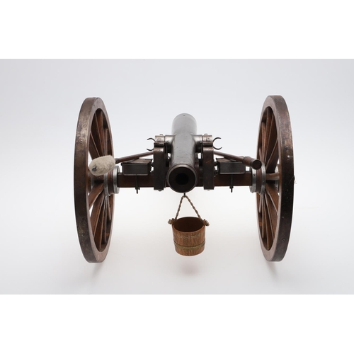 36 - AN ENGINEERS MODEL OF A 19TH CENTURY FIELD GUN. A fully functioning and accurate model of a 19th cen... 